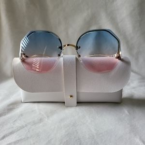 Womens oversized Gradient tinted sunglasses.